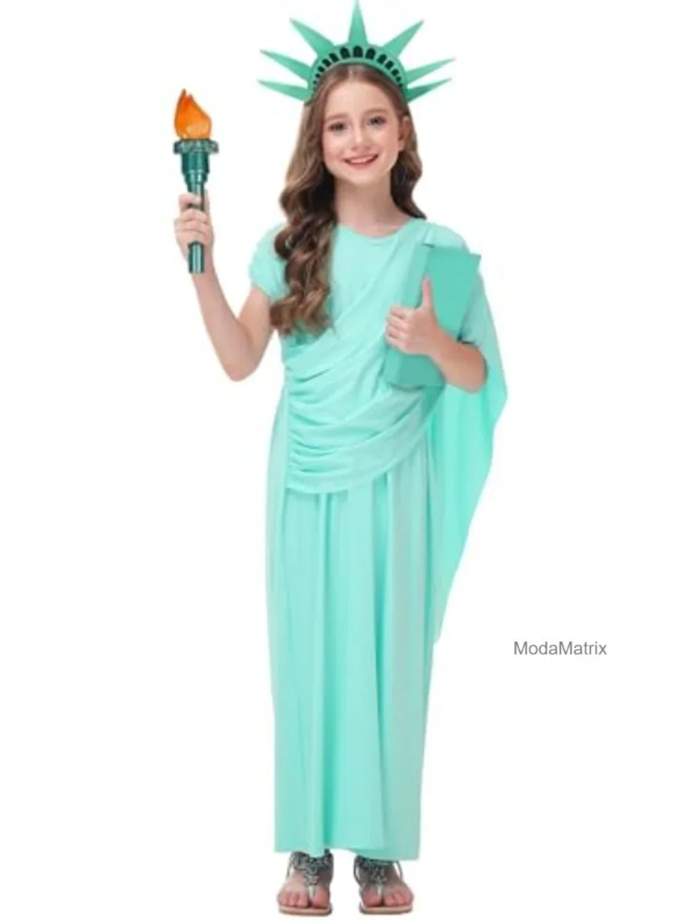Girls One-Shoulder Drape Dress Polyester Spandex, Sleeveless, Party & Holiday